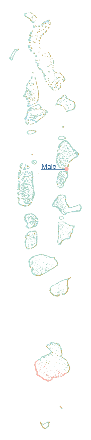 Karte Gaafu Dhaalu Atoll
