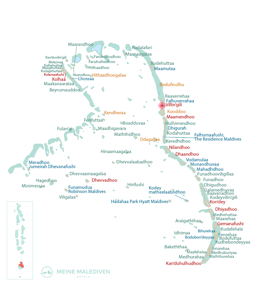 Karte: Gaafu Alifu Atoll